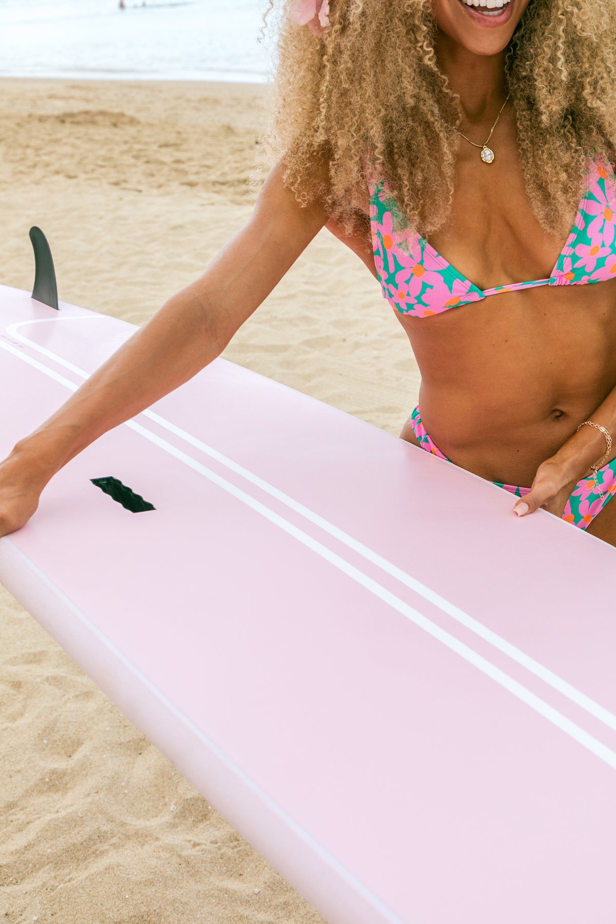 PRE-ORDER OPEN NOW! Classic Style Pink 8’6” Soft Top Surfboard – Intermediate Surfboard for Women, Turns Easy & Rides Big Waves