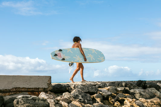 Dandelion Fields Forever 8’6” Soft Top Surfboard – Beginner Surfboard for Women, Cute & Easy to Ride