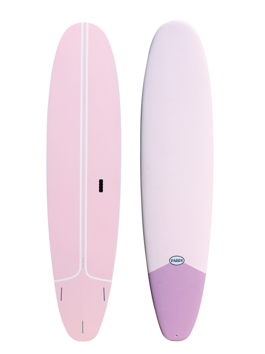 PRE-ORDER OPEN NOW! Classic Style Pink 8’6” Soft Top Surfboard – Intermediate Surfboard for Women, Turns Easy & Rides Big Waves